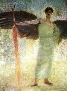 Franz von Stuck Der Wachter des Paradieses painting